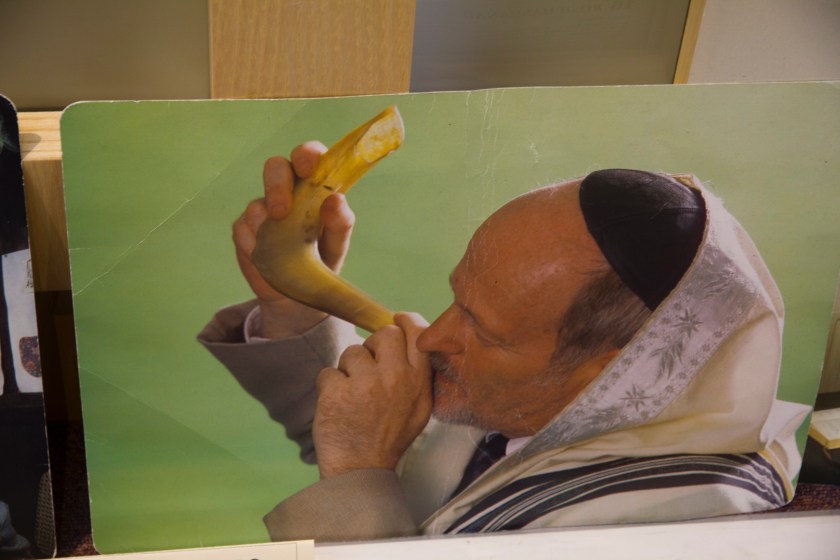 Man blowing Shofar